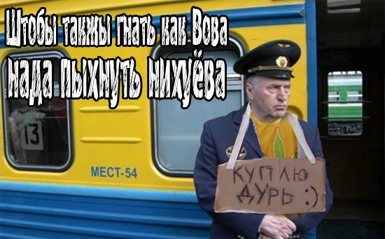 Фотожаба: Жириновский проводник