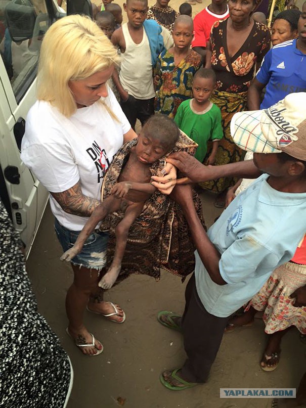 Спасение брошенного ребенка в Нигерии