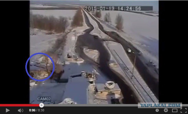 Видео разрыва градов.