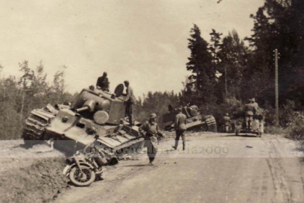 Последний бой двух КВ-1 второго июля 1941 в Латвии