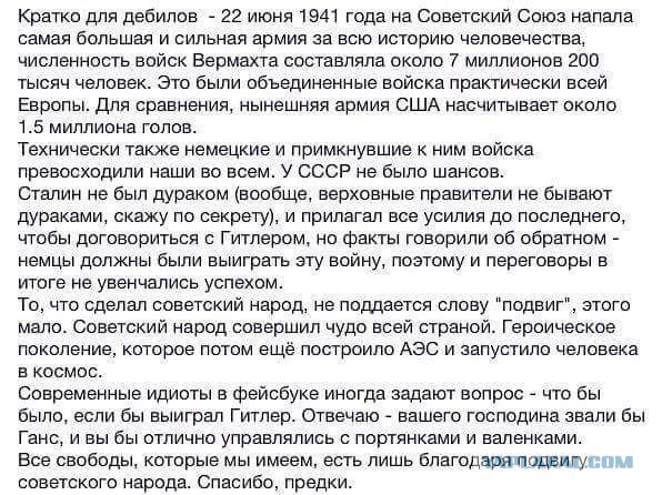 Как наши дети стали доказывать, что лучше бы победили немцы.