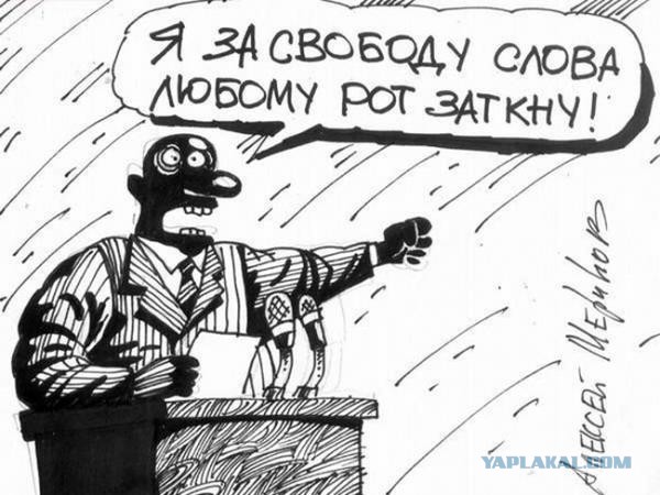 Неудобно получилось. Чувак явно не понял смысл демократии