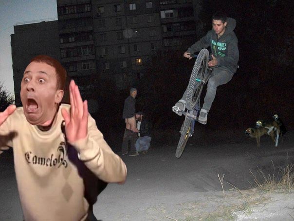 Фотожаба: Чего ж ты испугался, Юра?