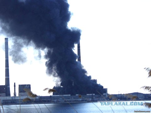 Взрыв и пожар Углегорской ТЭС