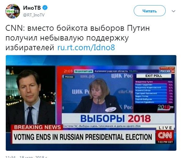 Видеотрансляция выборов 2018
