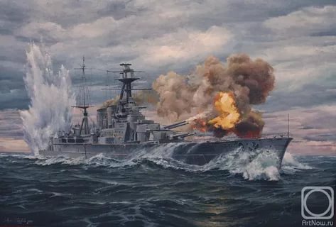 Гибель линейного крейсера «Худ» 24 мая 1941 года, спаслось трое.