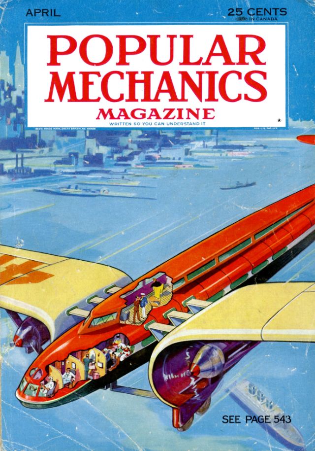 Технологическая утопия, которую мы потеряли: обложки журнала Popular Mechanics 30-х и 40-х годов