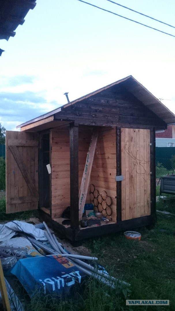 Дачный туалет + душевая один из вариантов