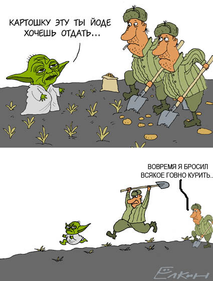 Фотожаба: Йода и русский мужик