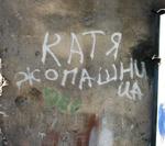 На заборе