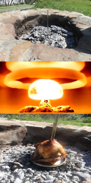 Курица гриль.