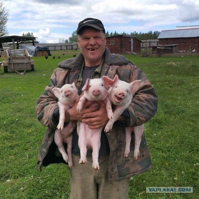 Когдa-нибудь я брошу вcё, уеду в деревню и буду также счастлив, как Серёгa