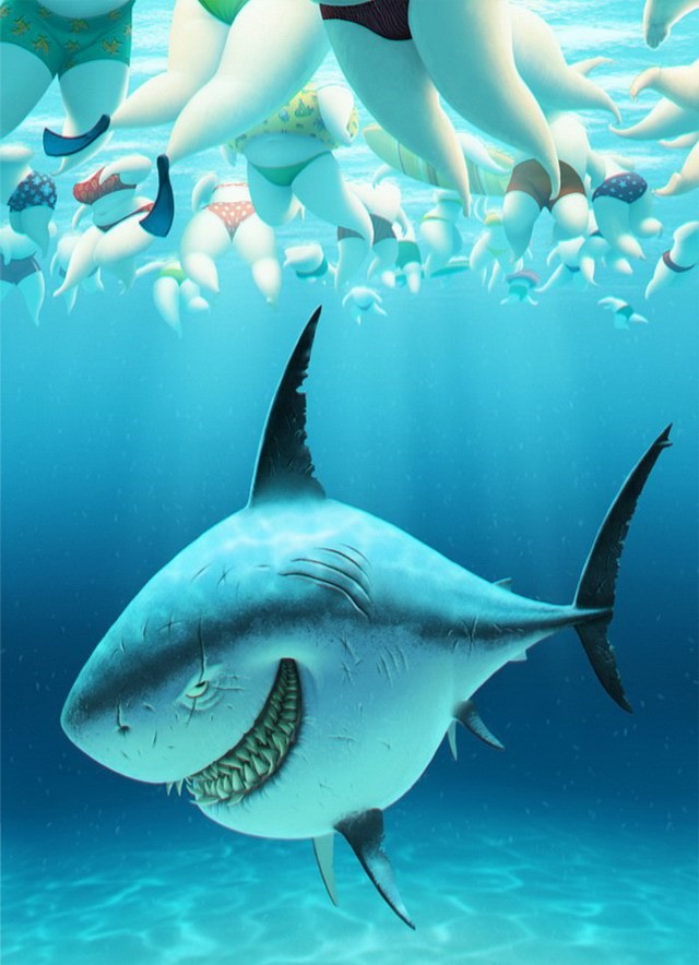 Акула прикольные картинки
