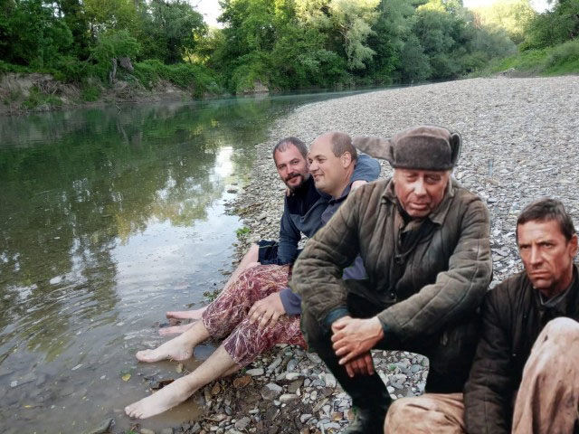 Фотожаба: С кумом на речке