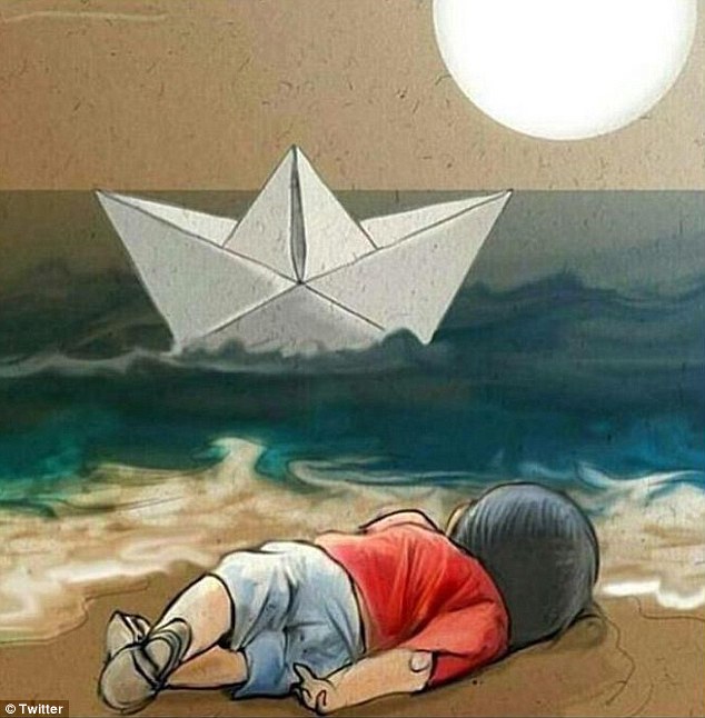 Погибший мальчик-беженец