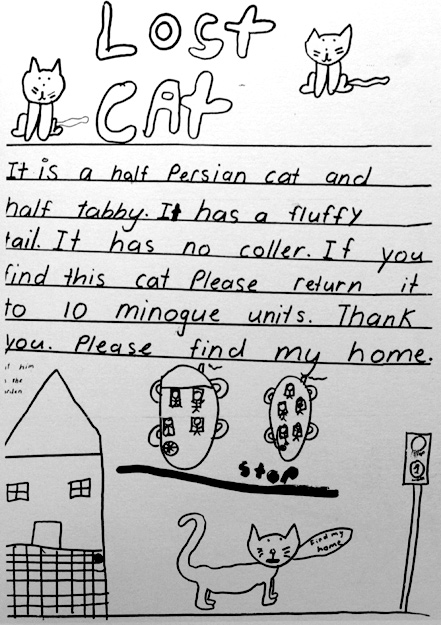 О пропавших животных