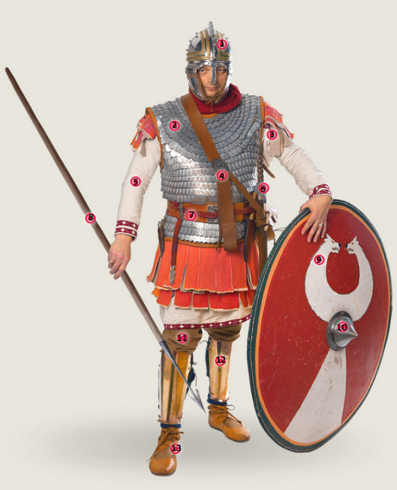 Экипировка античных воинов: легионер эпохи Поздней империи