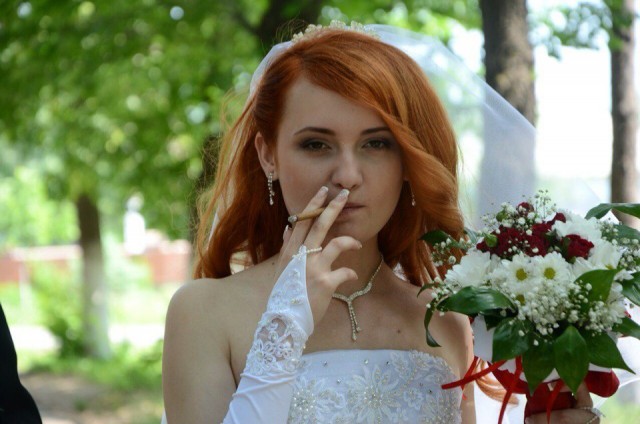 "Уж замуж невтерпёж", сказала невеста