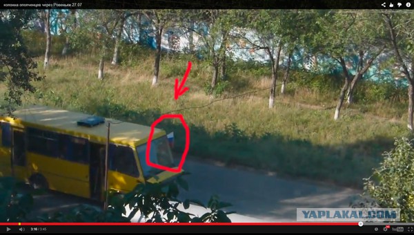 колонна ополченцев через Ровеньки 27.07