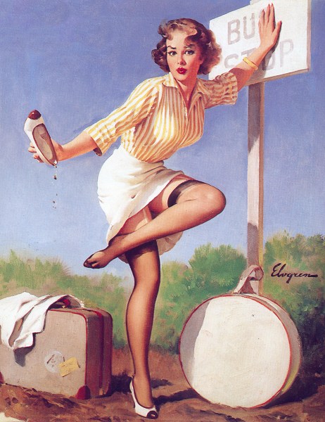 PIN-UP искусство Old school