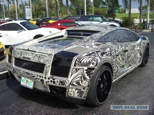 Удивительный орнамент на Lamborghini (10 фото)