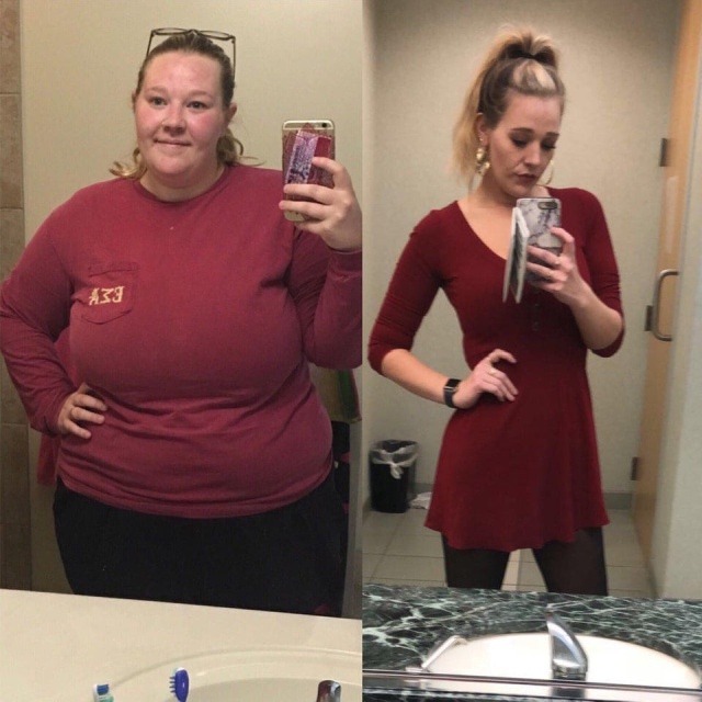 Похудевшие люди - до и после