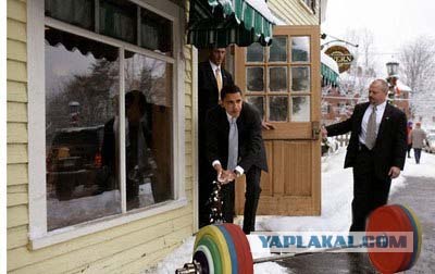 Фотожаба: Снежок от Обамы