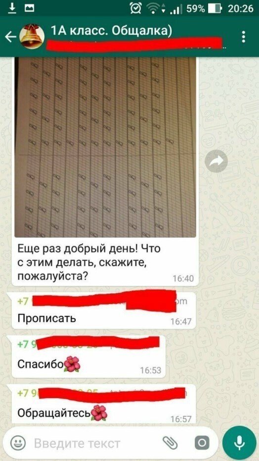 Немного о родительских чатах (в картинках)