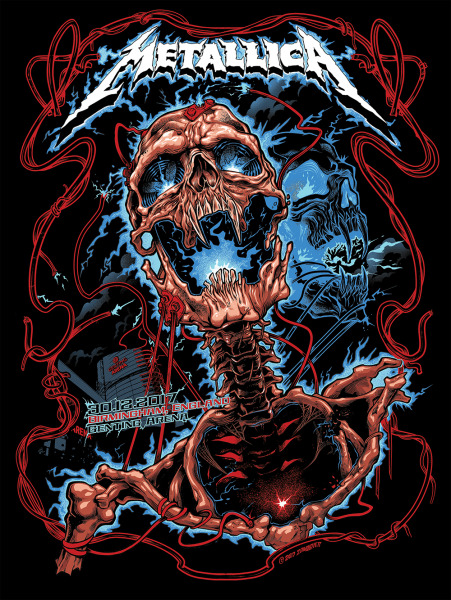 Концертные постеры от Metallica...