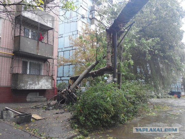 Ночной ураган в Днепропетровске, 24.09.2014.