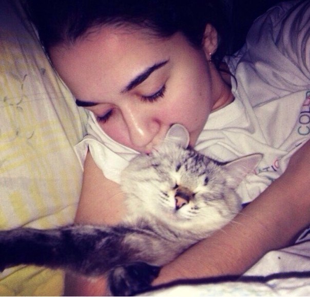 Девушки и кошки