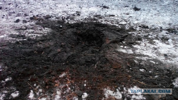 Обстрел Донецка 19.01.2015