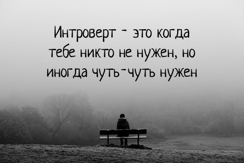Полчаса мизантропии и интроверсии