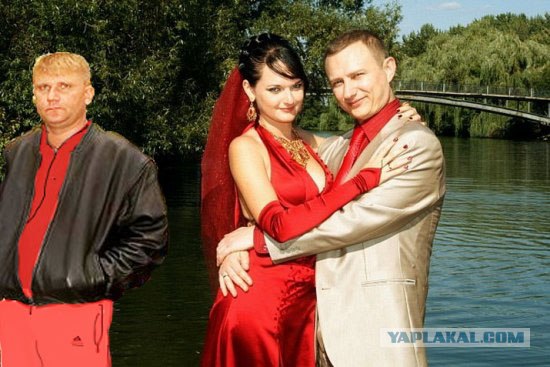 Романтический фон на свадебном фото