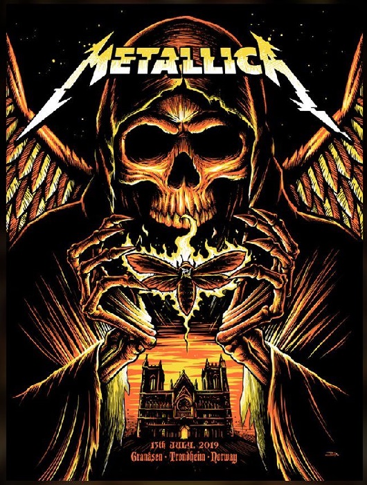 Концертные постеры от Metallica...