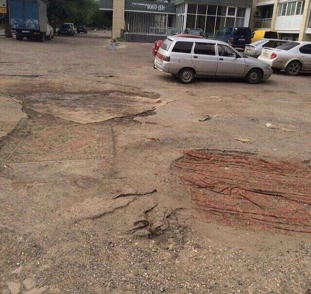 Нестандартный ремонт дорог