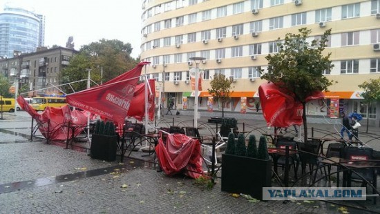 Ночной ураган в Днепропетровске, 24.09.2014.
