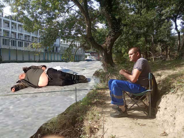 Фотожаба про рыбака "Улов"