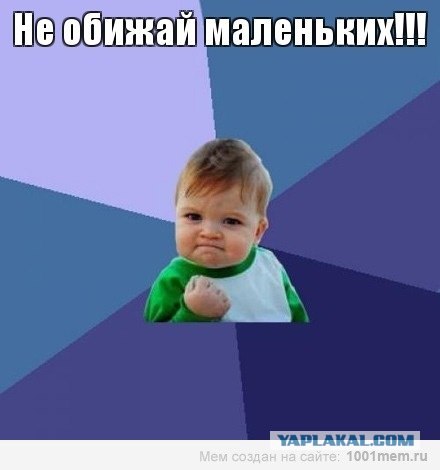 Кто?! Кто посмел обидеть маленького?!