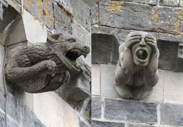 «Чужой» на стенах средневекового аббатства