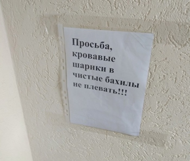 Прикольные надписи и объявления