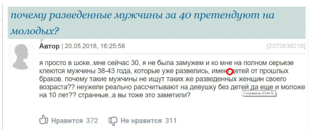 Женщины негодуют: почему разведённые мужчины за 40 претендуют на молодых