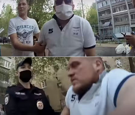 Полицейские задержали быдло, бухающее на детской площадке
