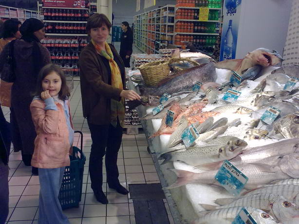 Акулка хочет камбалы!