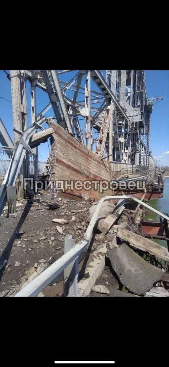 Мост в Затоке Одесская область повреждён  ракетным ударом