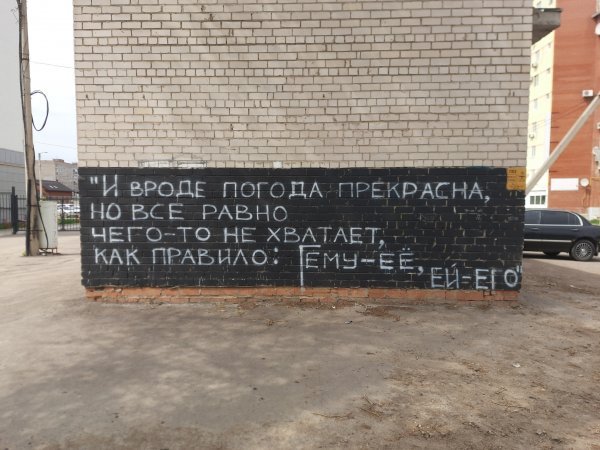 Уличные надписи на стенах
