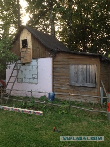 Делаем баньку из домишки