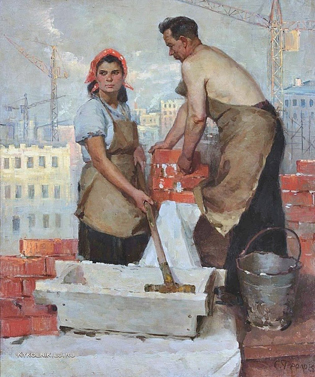 Труд в живописи СССР