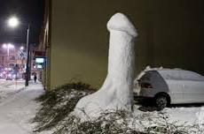 Старание из снега