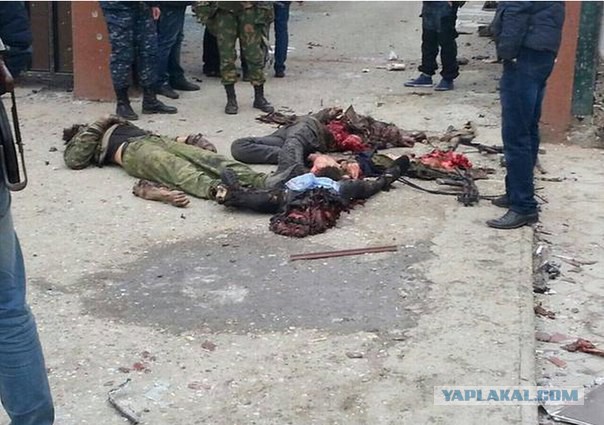 Боевики в центре Грозного